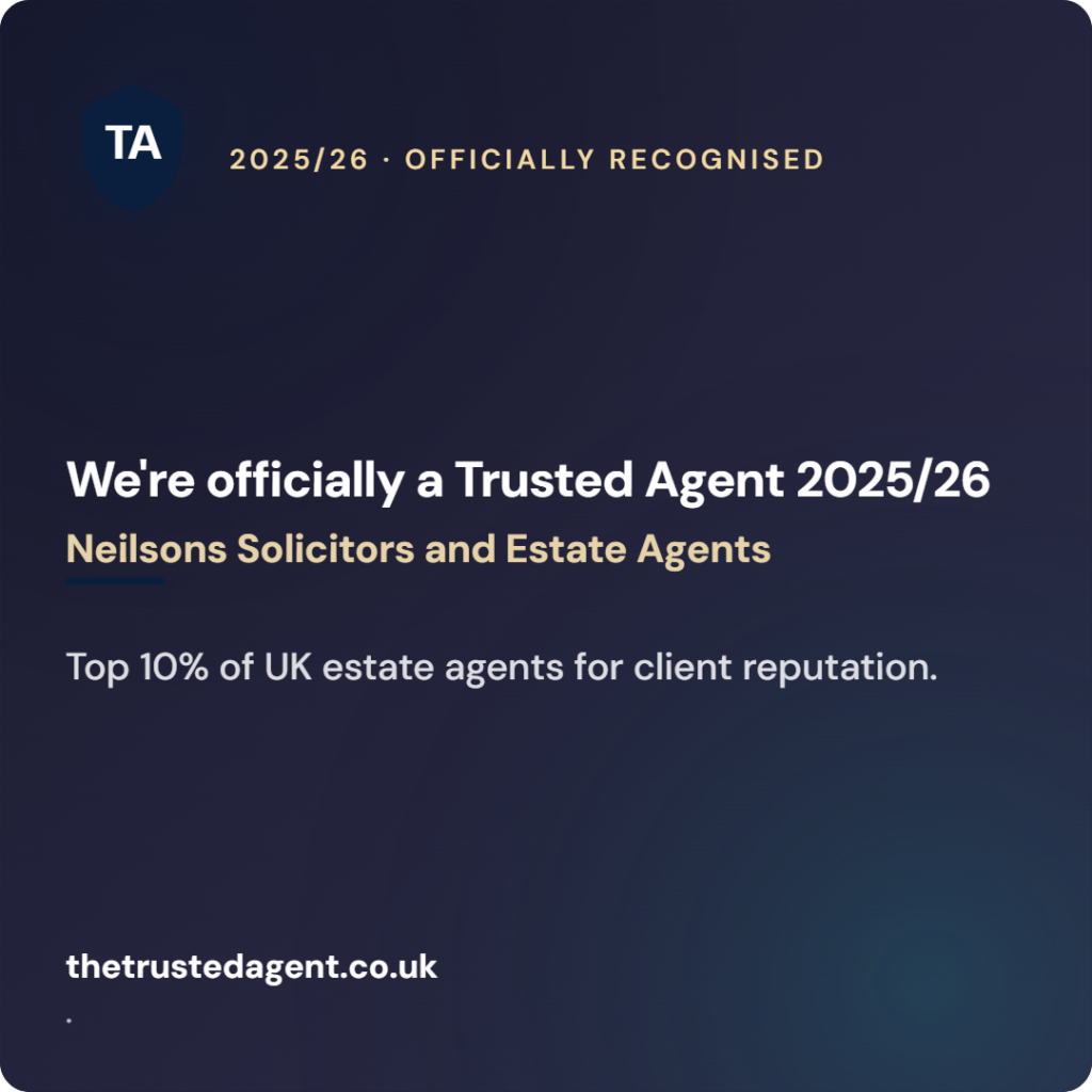Neilsons named among the UK’s most trusted Estate Agents for 2025/26